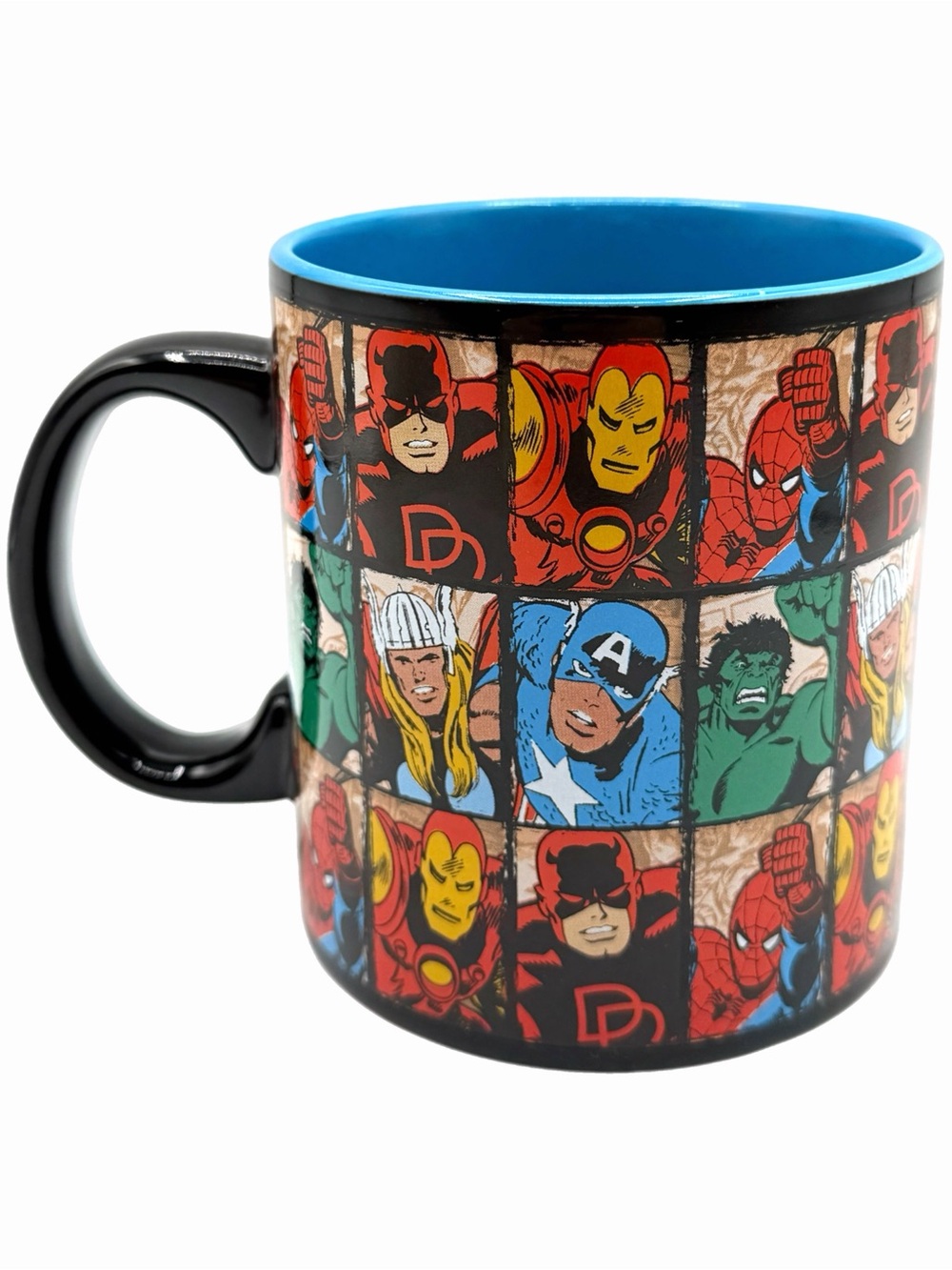 MARVEL Comics Classic Heroes Retro Comic Panel Grid Ceramic Coffee Mug